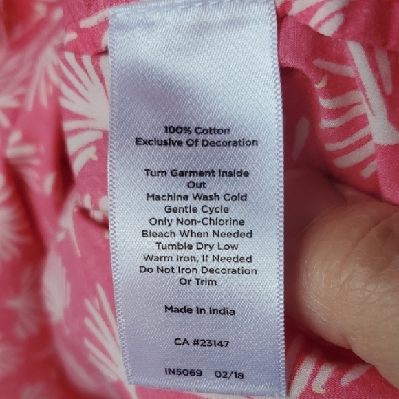 Talbots Pink With Lace Trim Tunic - Picture 5 of 9